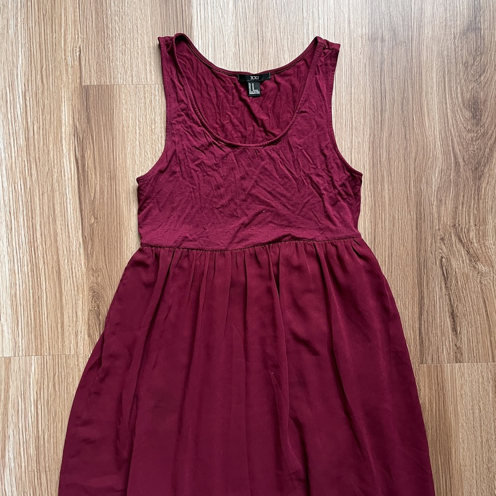 Forever 21 Dress in Burgundy in M